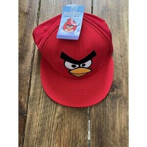 NEW Angry Birds Red Cap Adustable Snapback Bird Hat Red